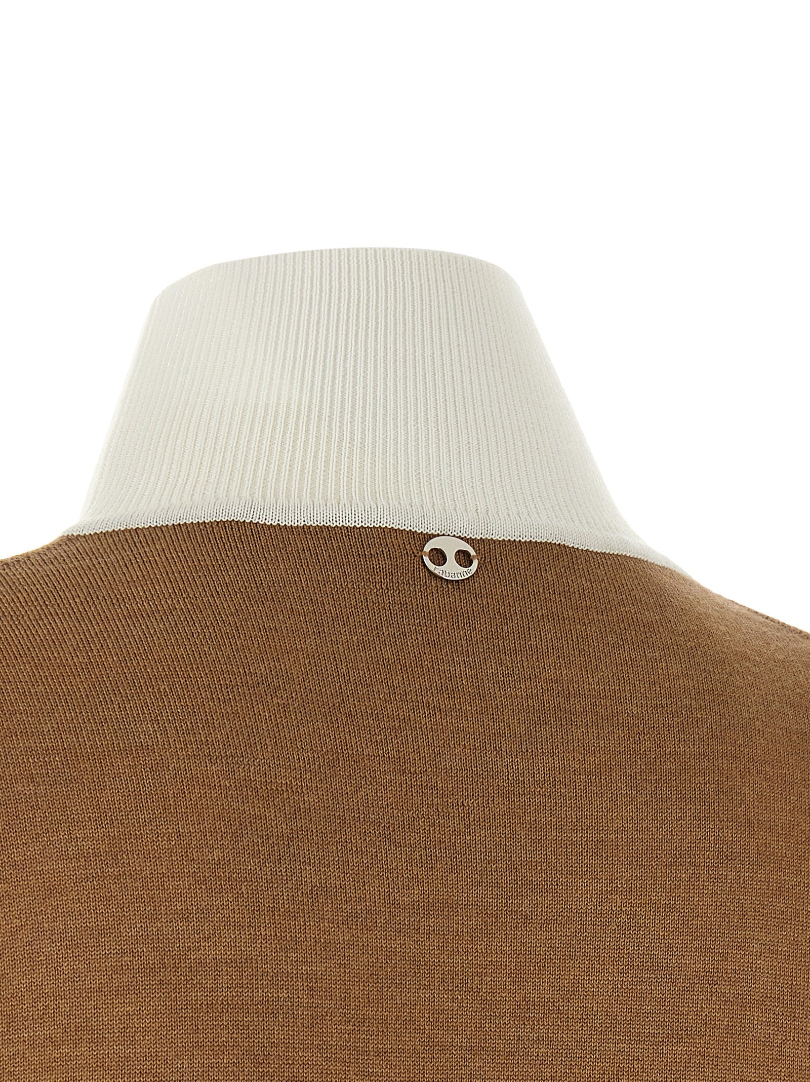 Paco Rabanne Beige Virgin Wool Cardigan