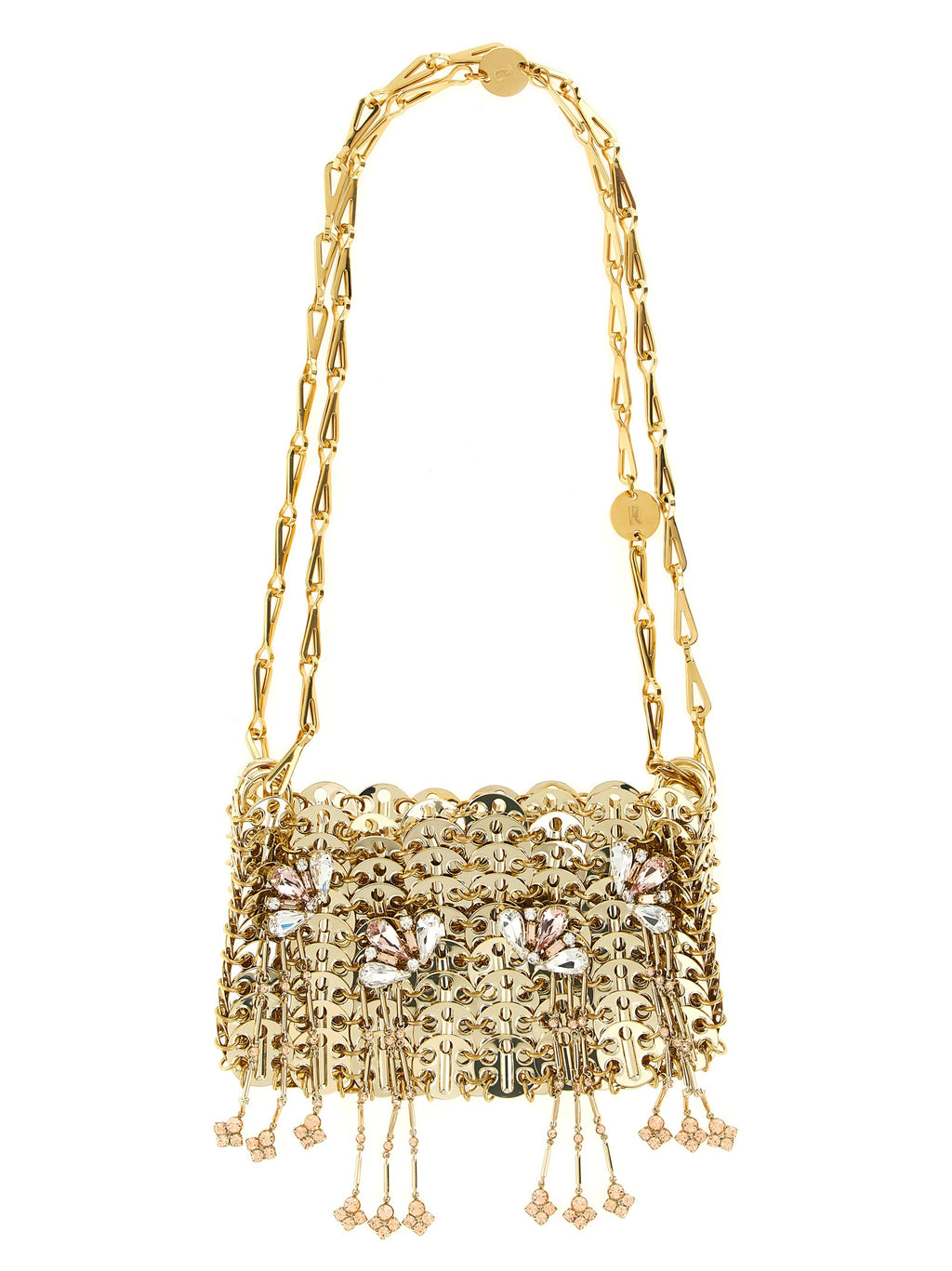 Paco Rabanne Gold Stainless Steel Shoulder Bag