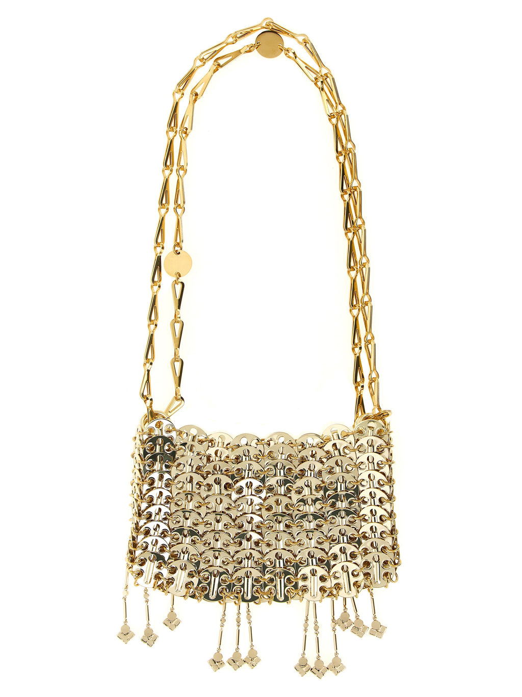 Paco Rabanne Gold Stainless Steel Shoulder Bag