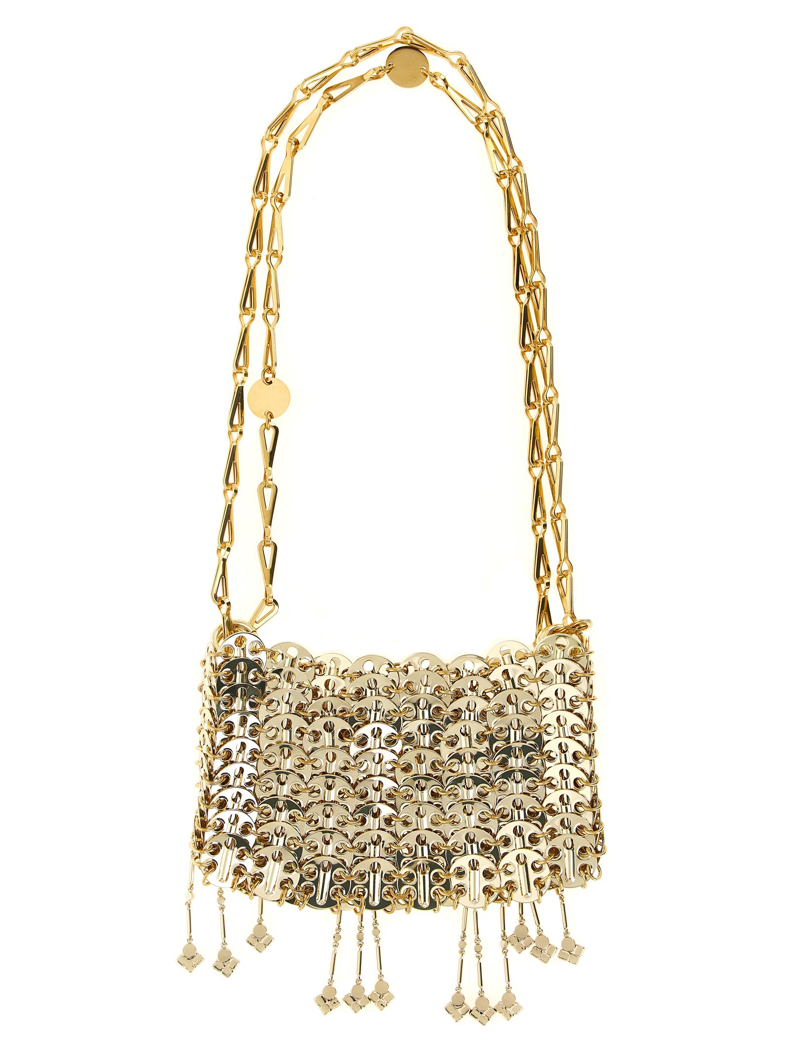 Paco Rabanne Gold Stainless Steel Shoulder Bag