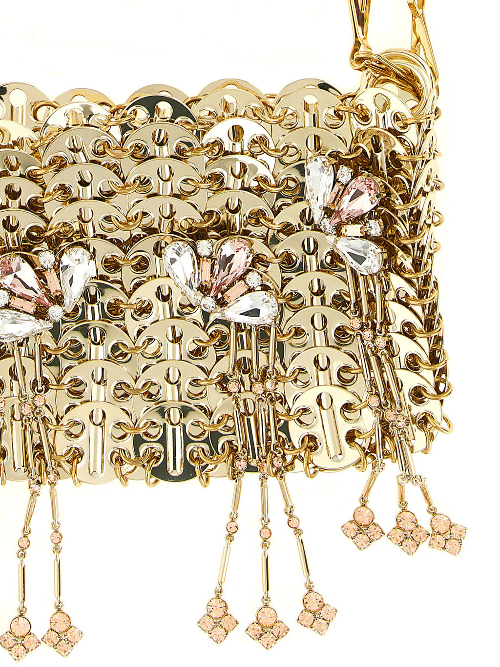 Paco Rabanne Gold Stainless Steel Shoulder Bag