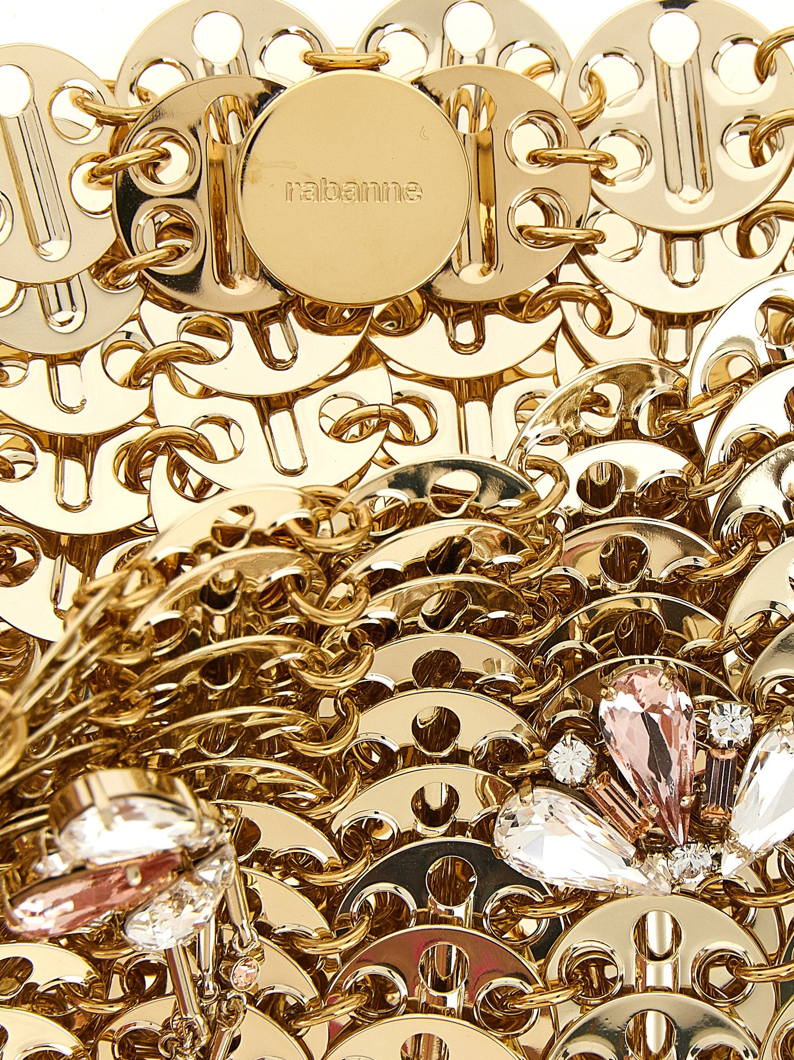 Paco Rabanne Gold Stainless Steel Shoulder Bag