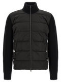 Herno Black Wool Full-Length Jacket