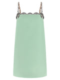 Valentino Garavani Bicolor Virgin Wool Short Dress