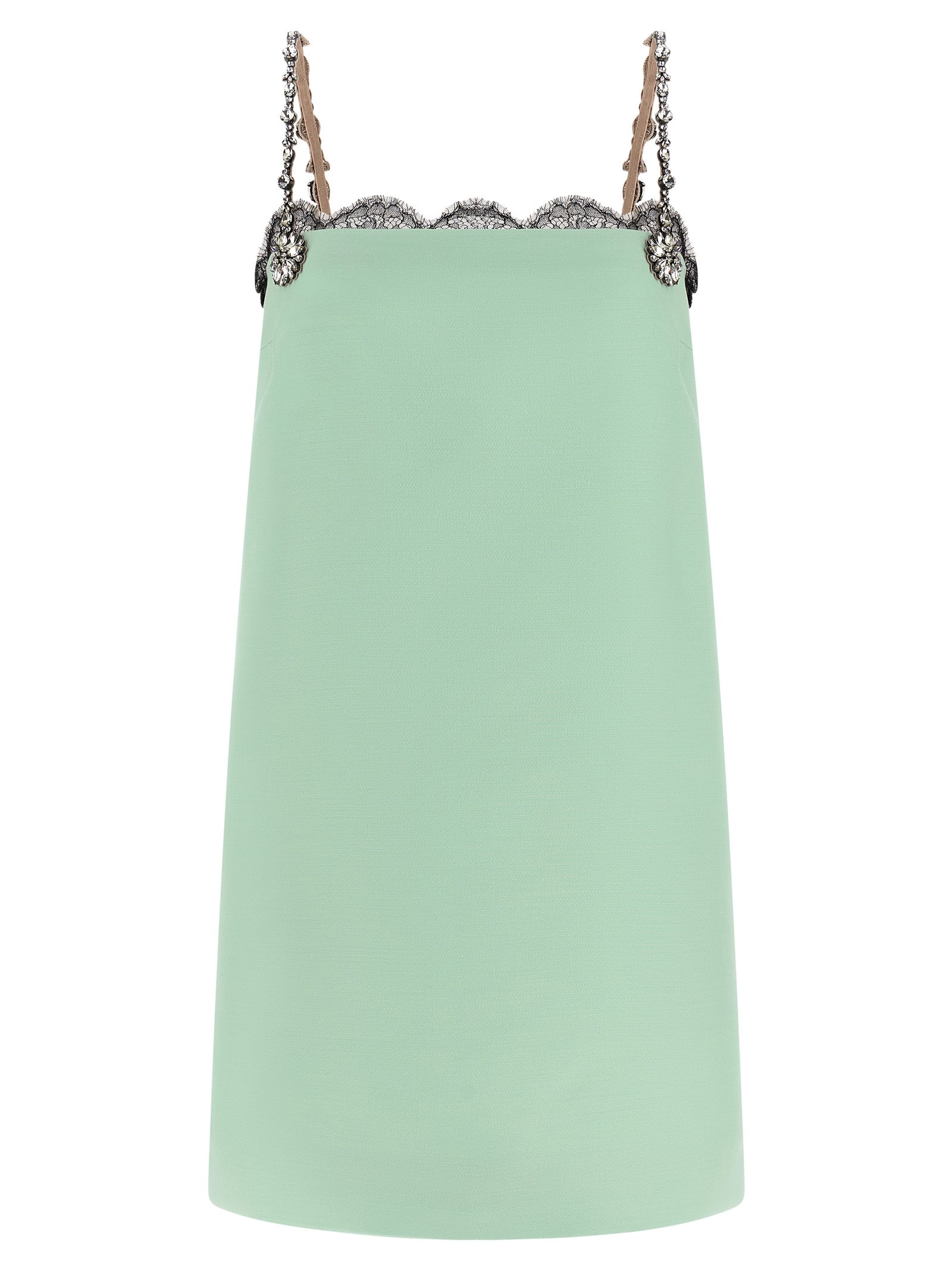 Valentino Garavani Bicolor Virgin Wool Short Dress