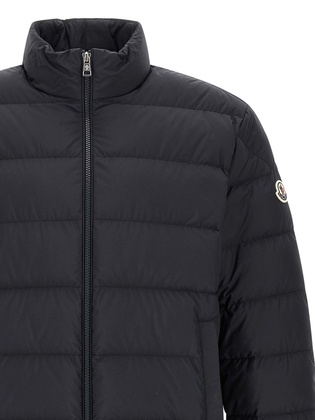 Moncler Blue Polyester Full-Length Jacket