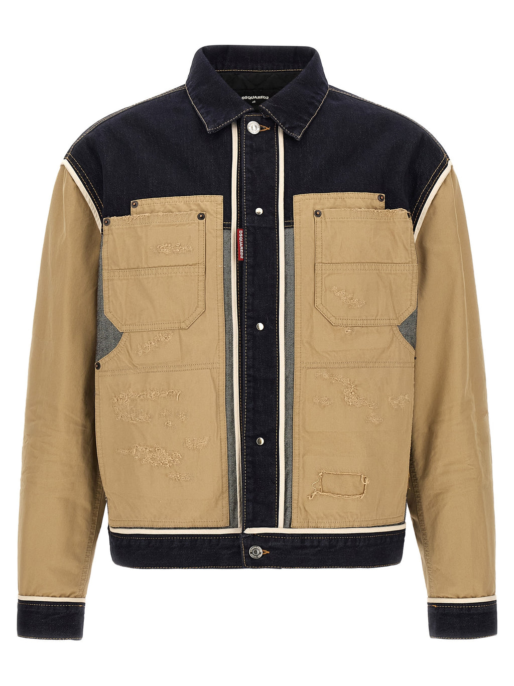 Dsquared² Beige Cotton Denim Jacket