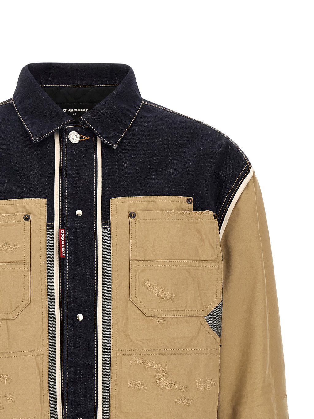 Dsquared² Beige Cotton Denim Jacket