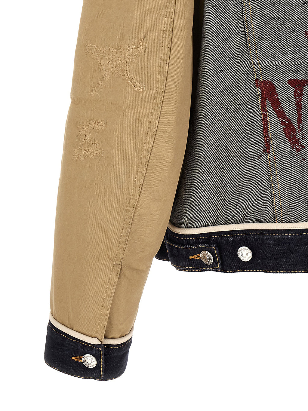 Dsquared² Beige Cotton Denim Jacket