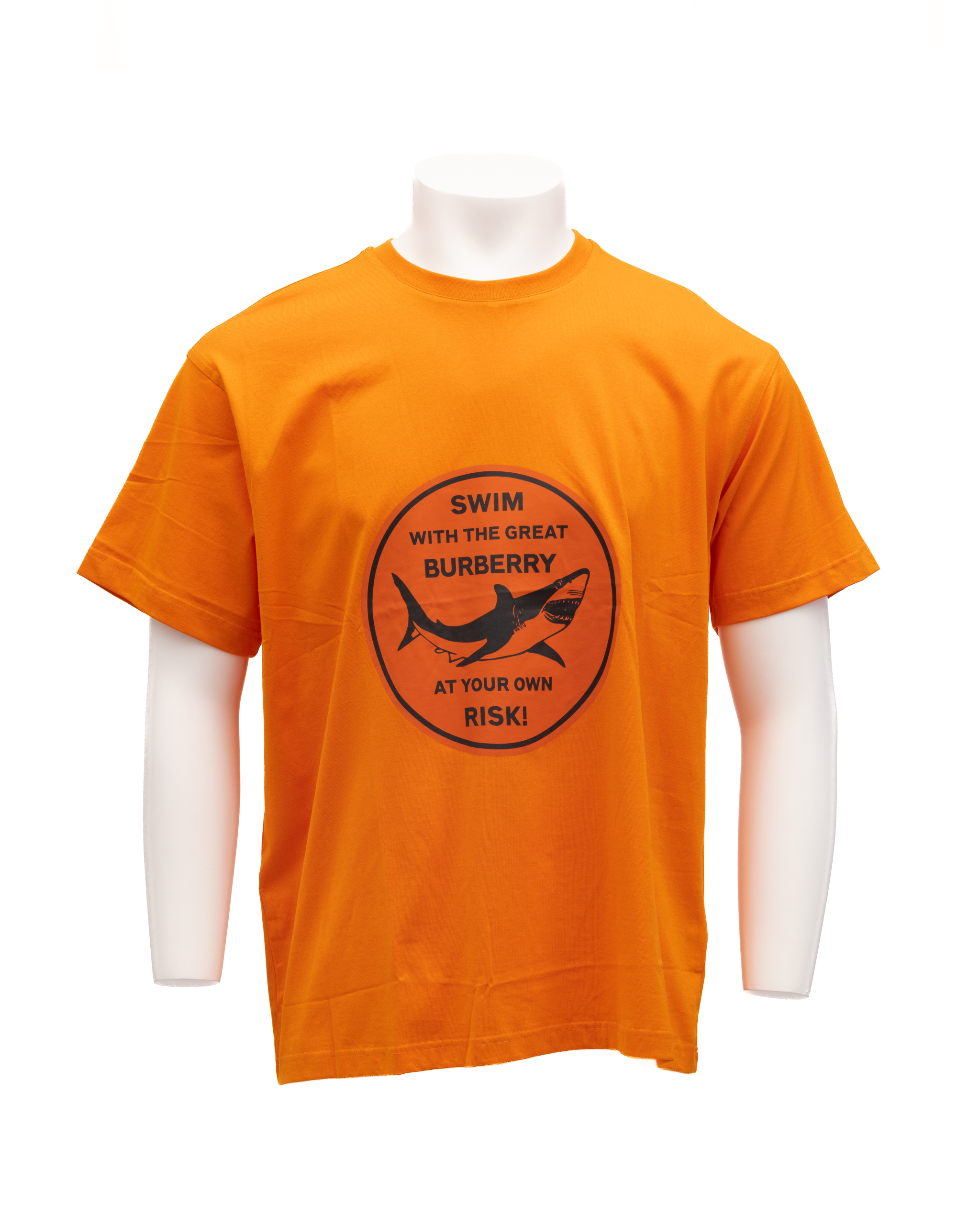Burberry Orange Cotton T-Shirt