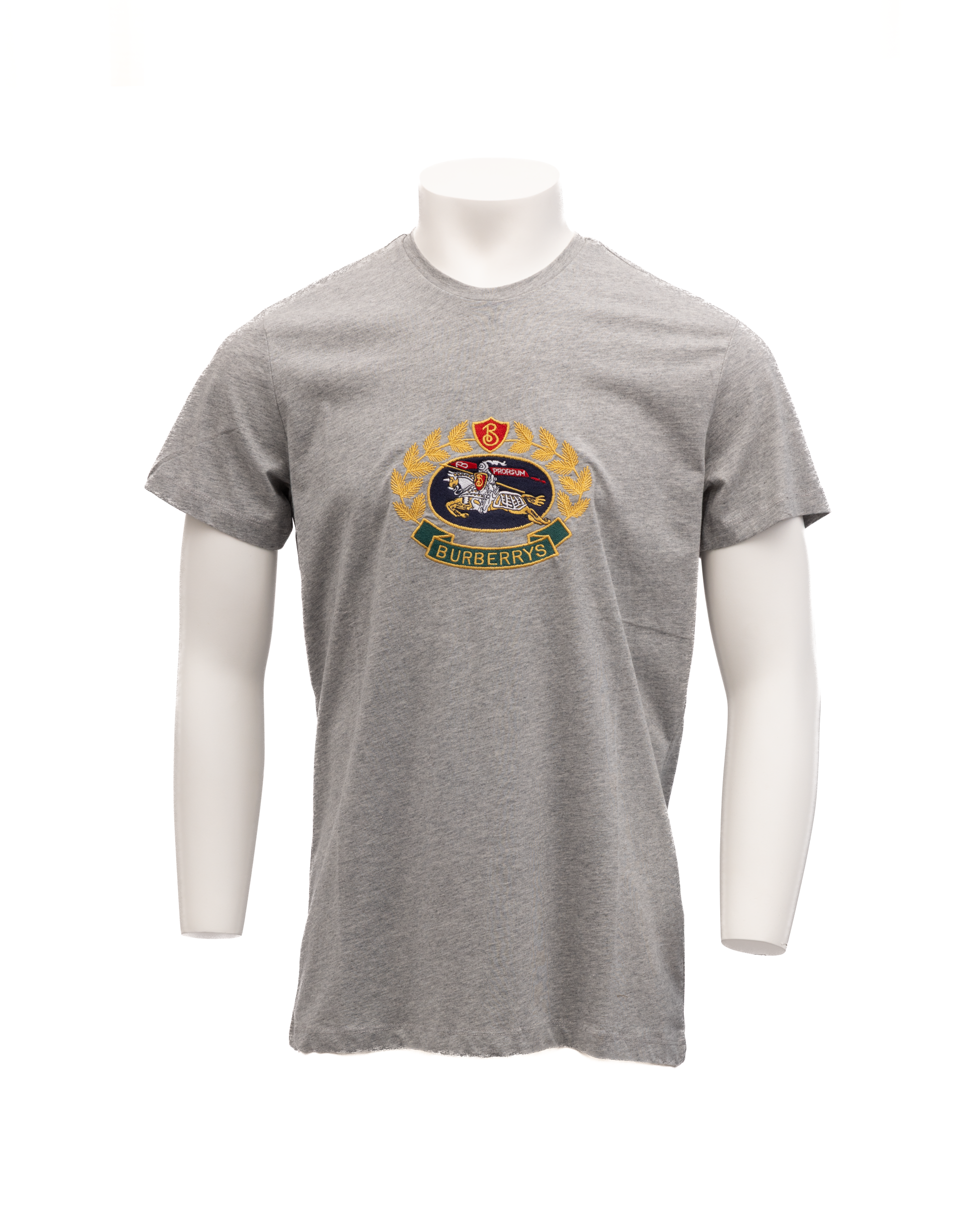 Burberry Grey Cotton T-Shirt