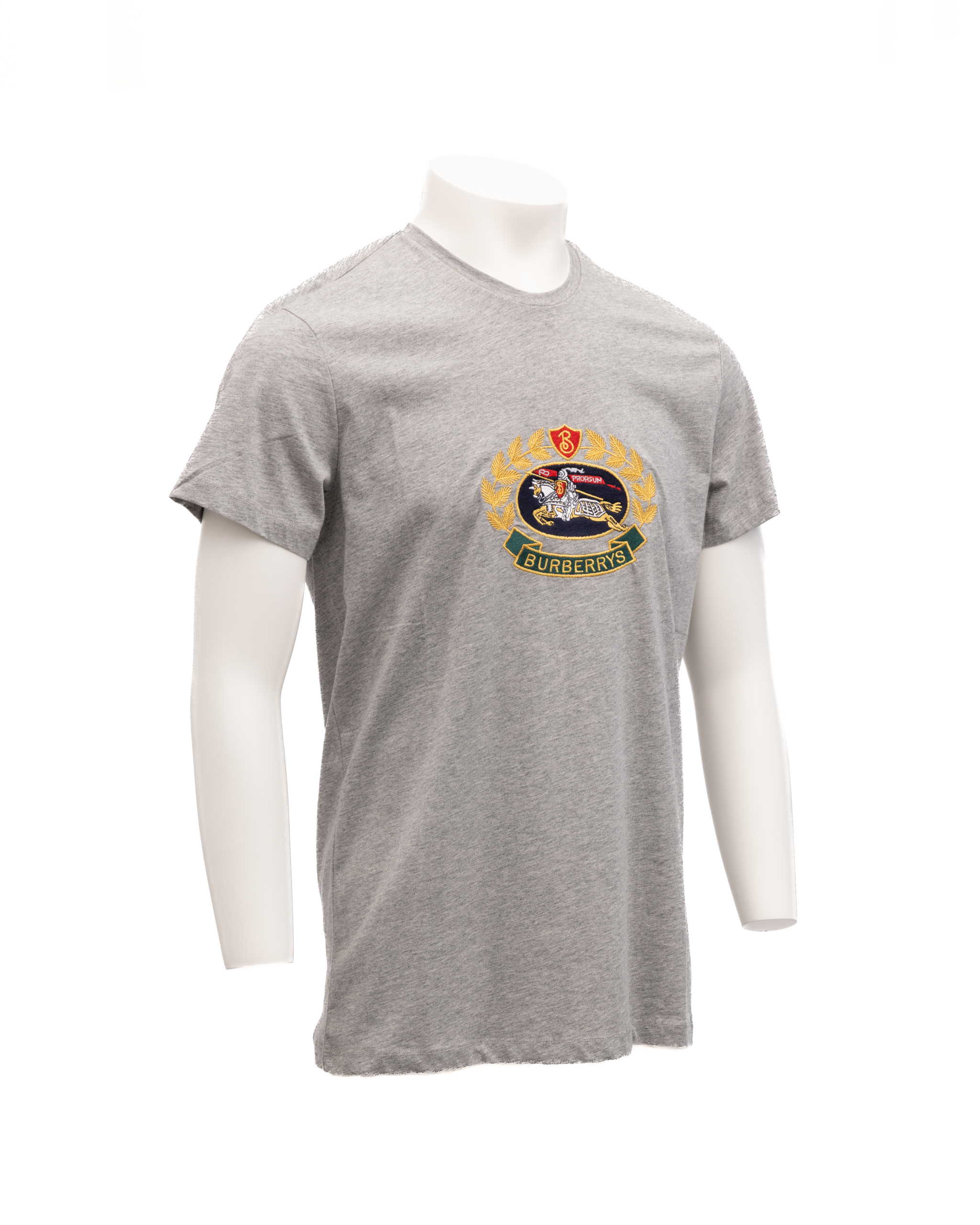 Burberry Grey Cotton T-Shirt