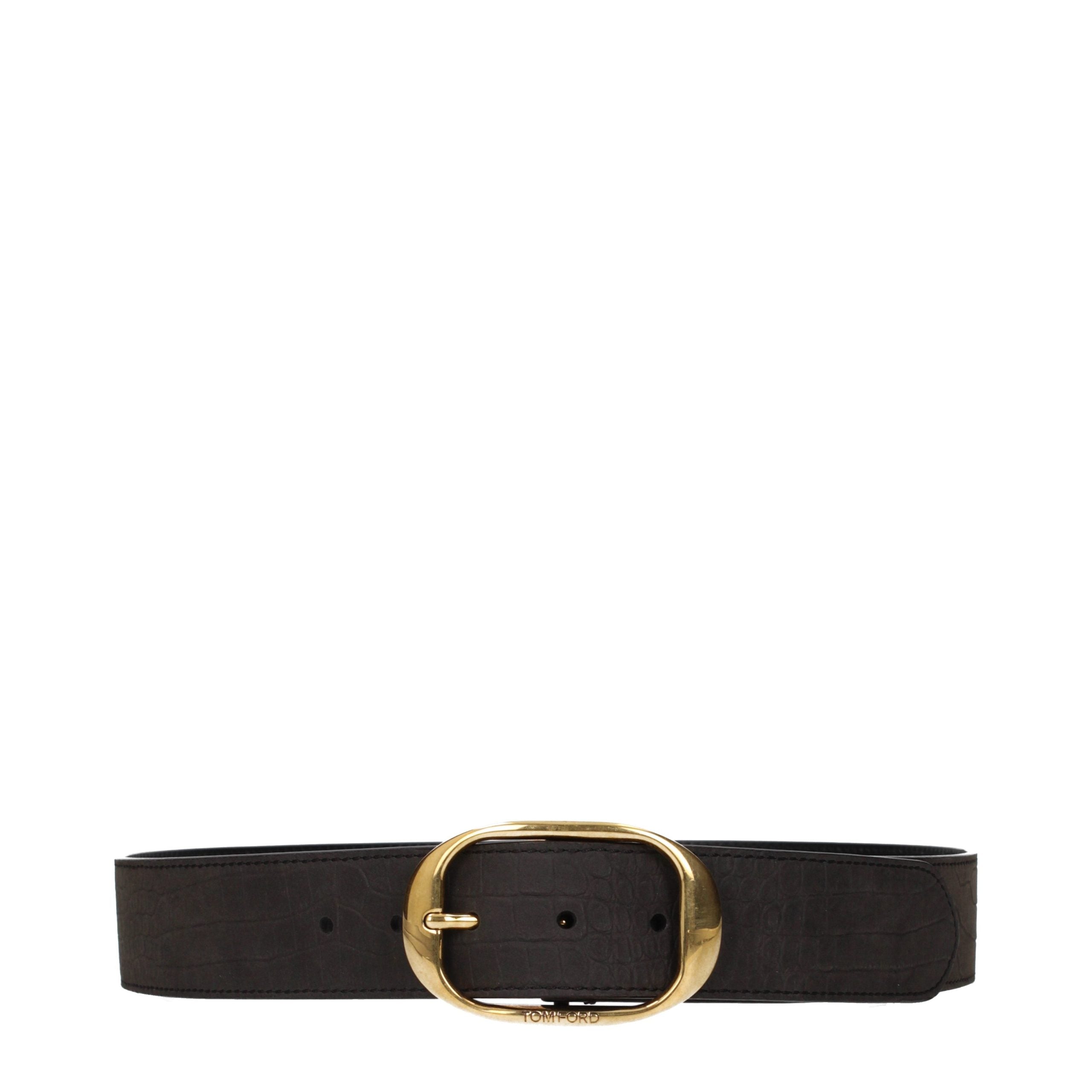 Tom Ford Brown Leather Regular Belt