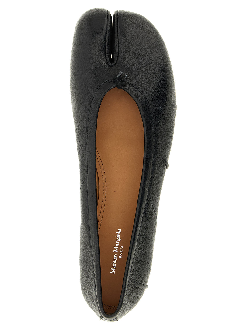 Maison Margiela Black Lamb Leather Ballet Flats