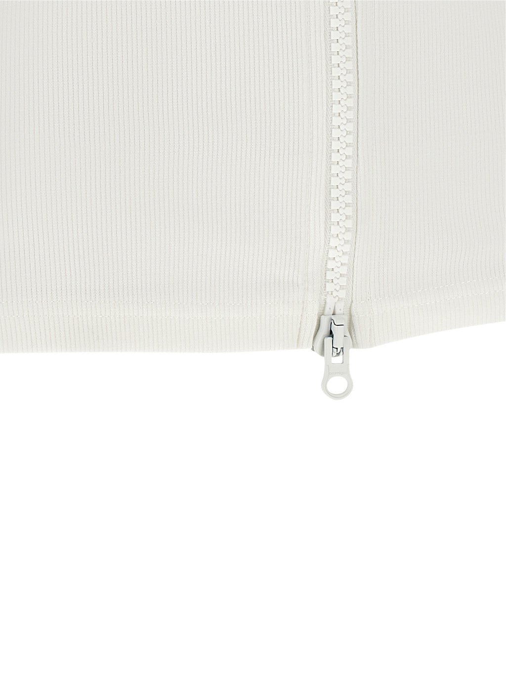 Courrèges White Cotton Sleeveles T-Shirt
