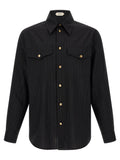 Versace Black Cotton Blouse