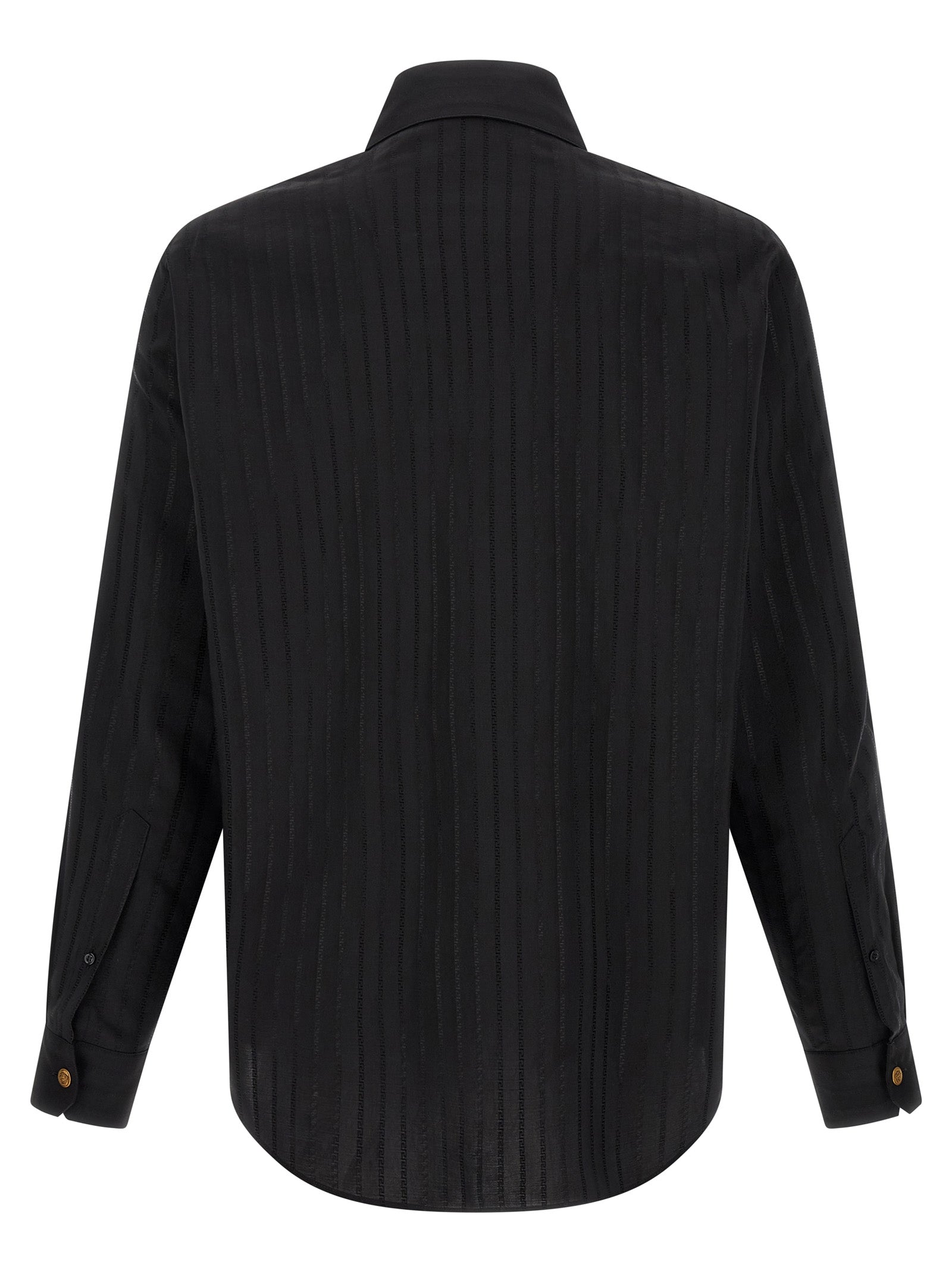 Versace Black Cotton Blouse