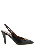 Versace Black Lamb Leather High Heel Pumps