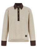 Ganni Brown Cotton Cardigan