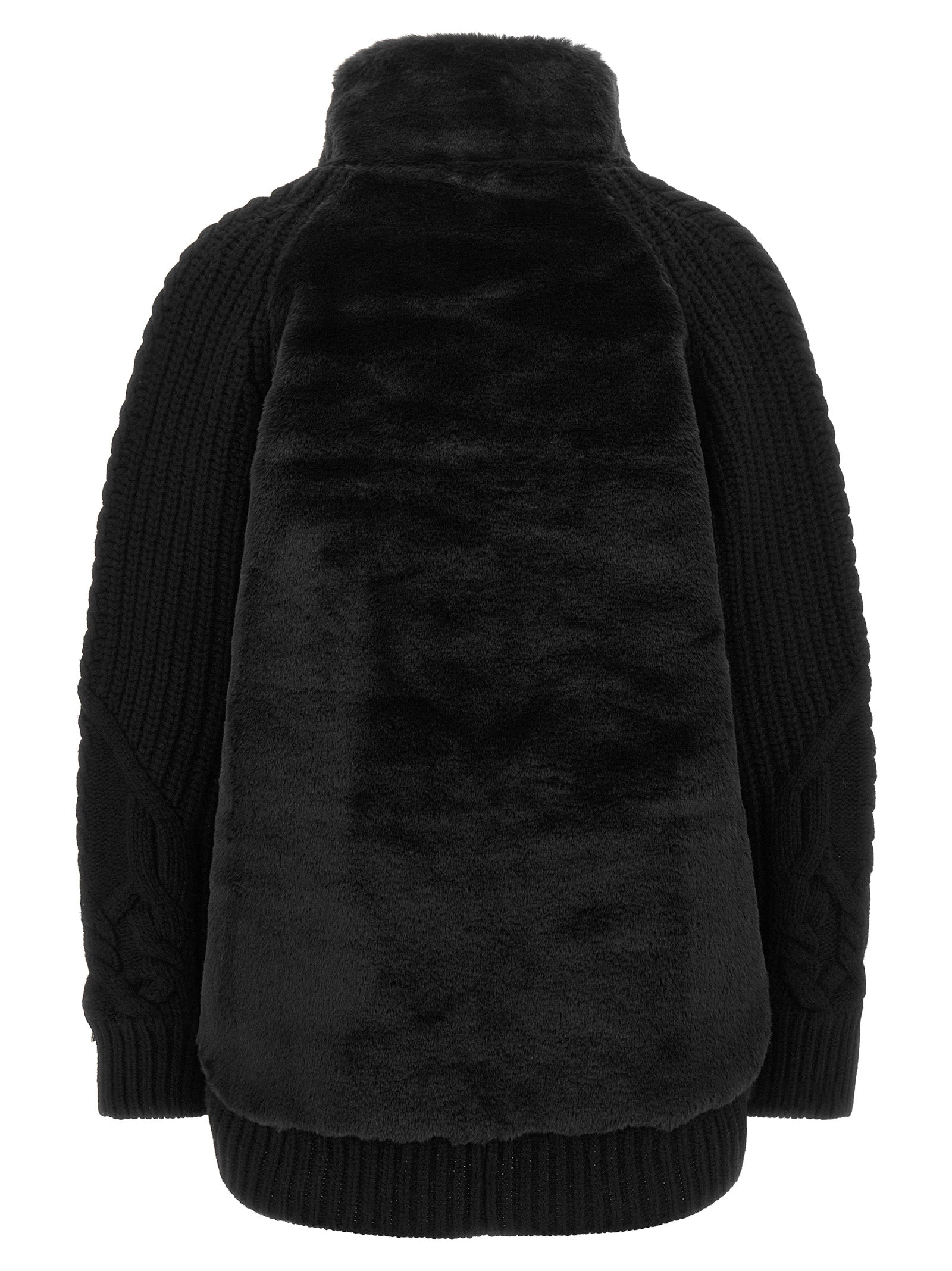 Herno Black Wool Cardigan