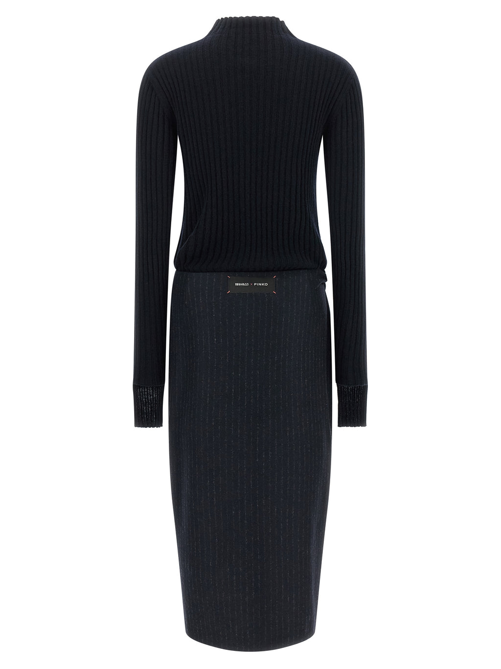 PINKO Blue Polyester Midi Dress