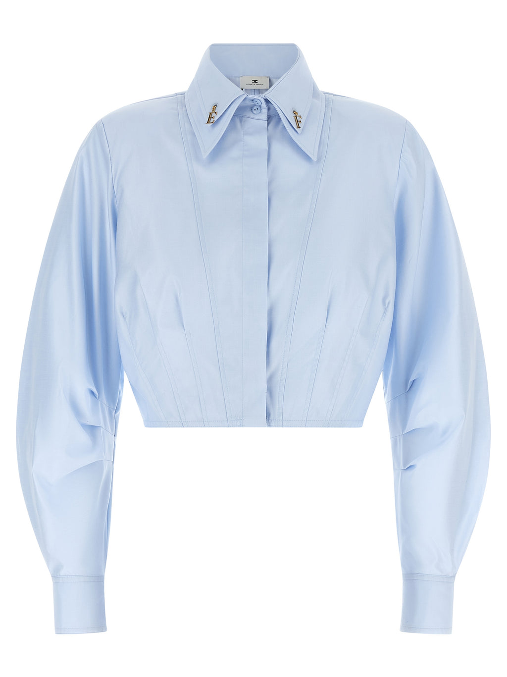 Elisabetta Franchi Blue Cotton Blouse