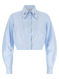 Elisabetta Franchi Blue Cotton Blouse
