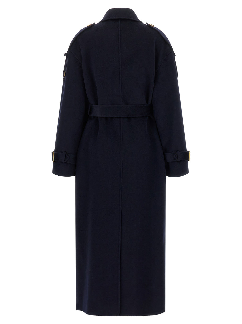 Elisabetta Franchi Blue Wool Coat