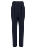 Elisabetta Franchi Blue Polyester Dress Pants
