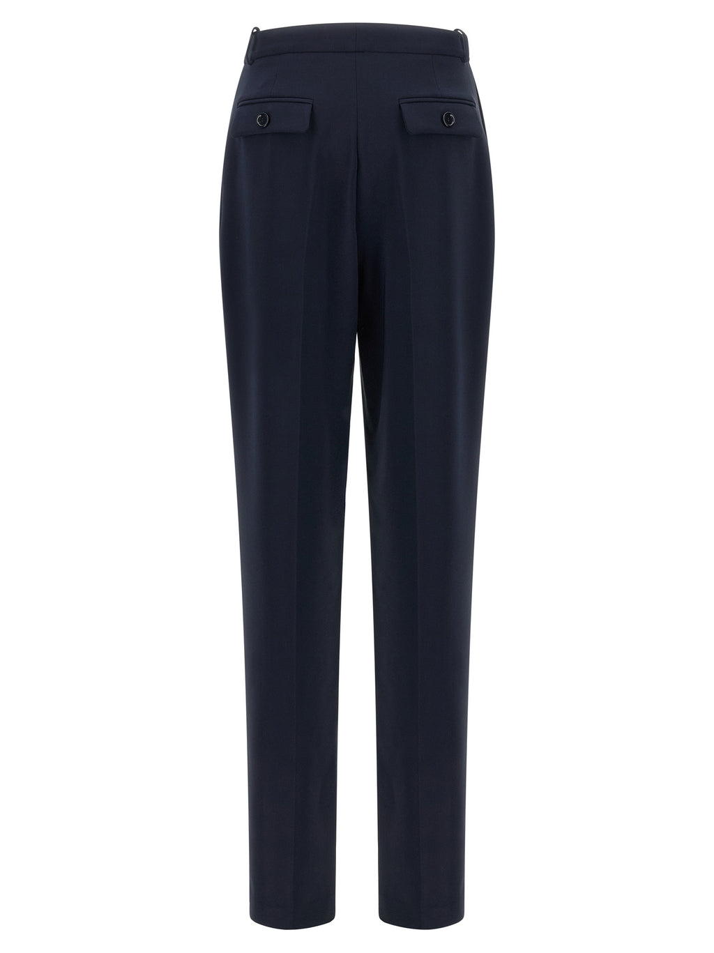 Elisabetta Franchi Blue Polyester Dress Pants