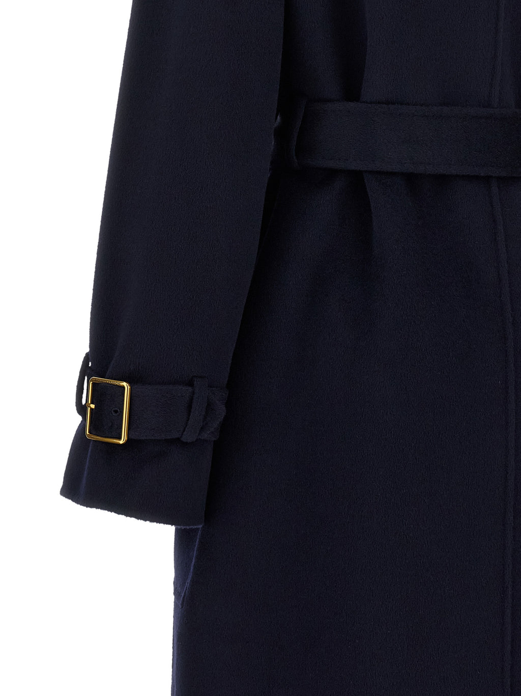 Elisabetta Franchi Blue Wool Coat