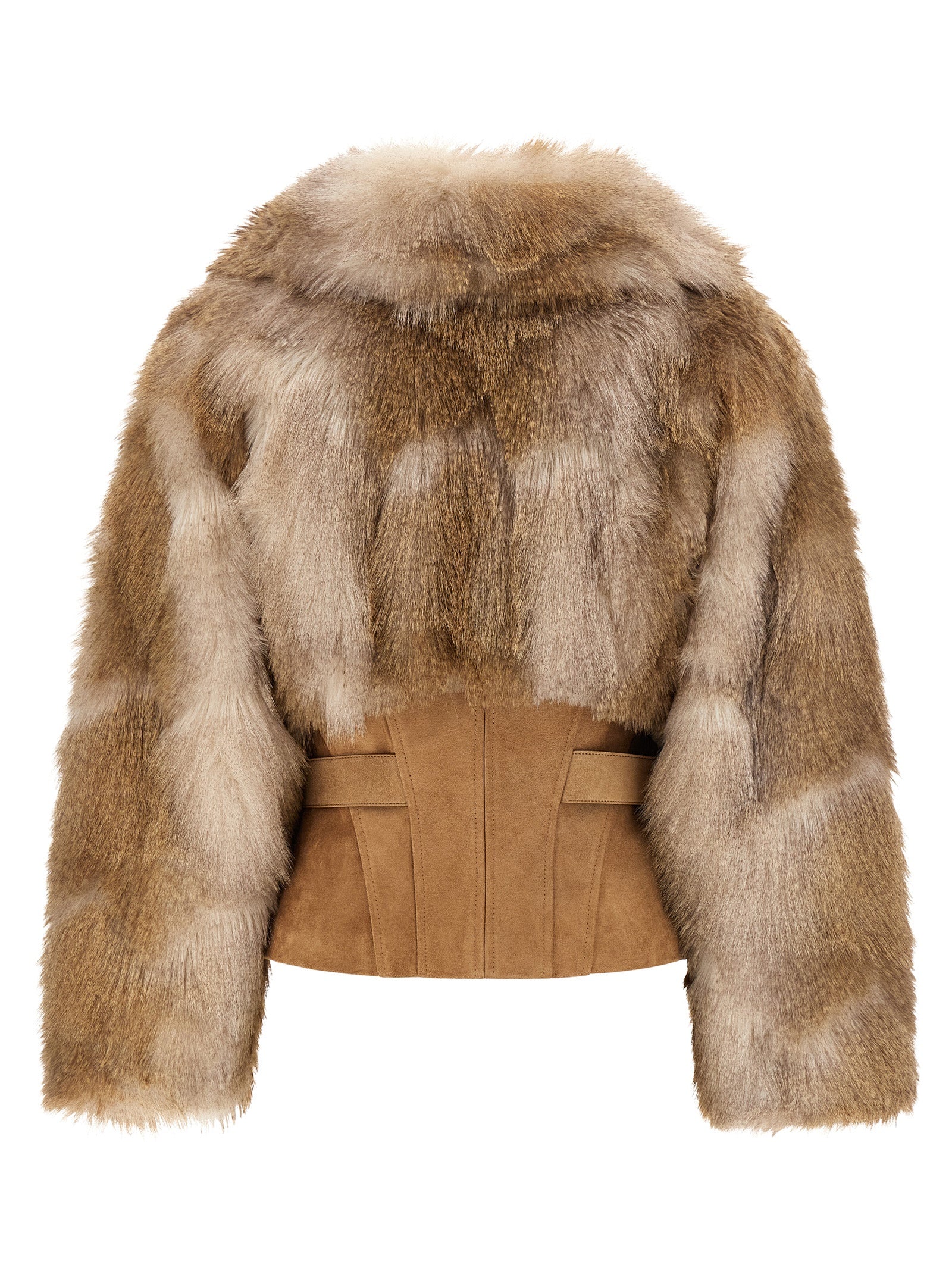 Elisabetta Franchi Brown Polyester Full-Length Jacket