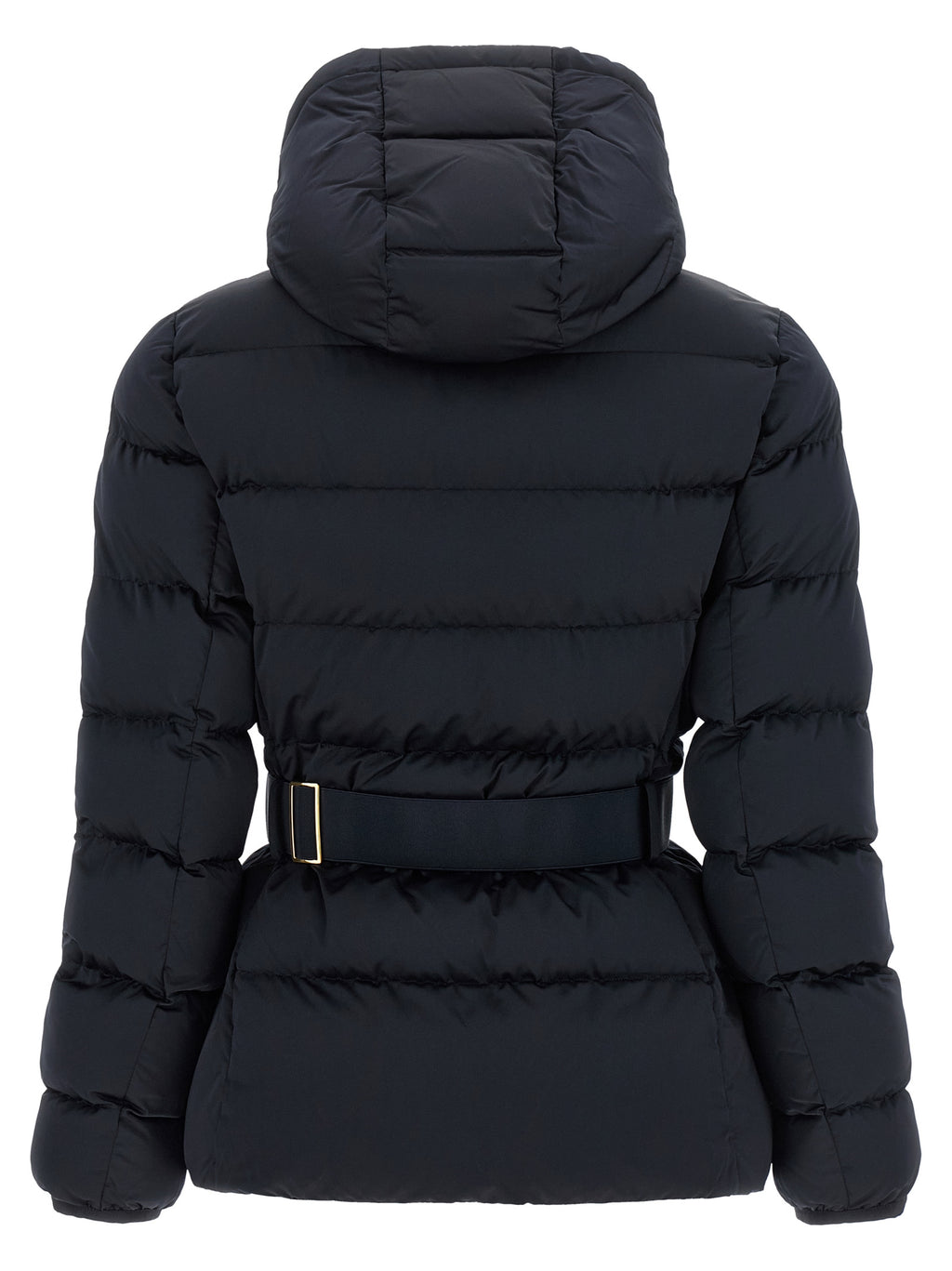Elisabetta Franchi Black Polyester Full-Length Jacket