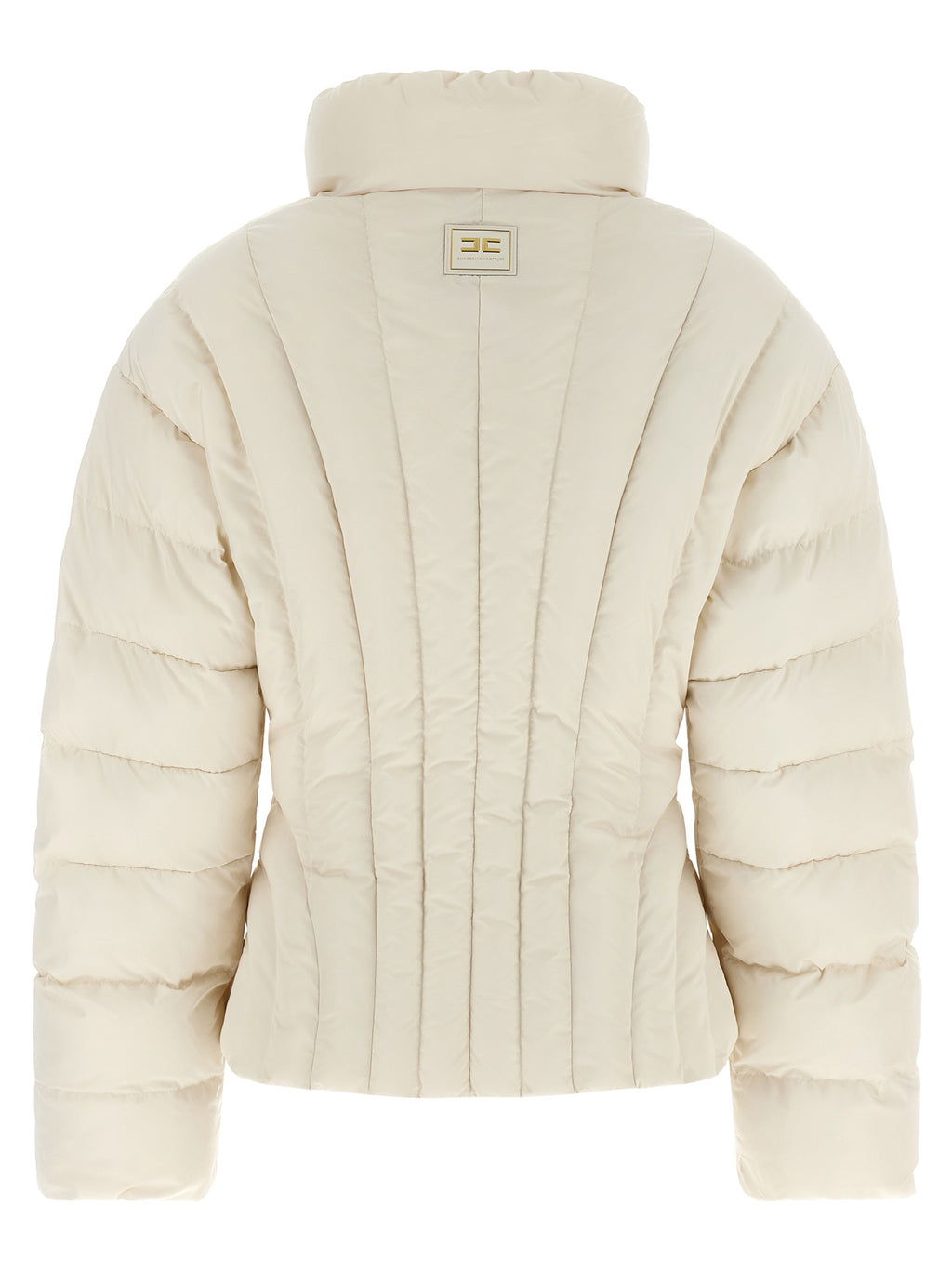 Elisabetta Franchi White Polyester Full-Length Jacket