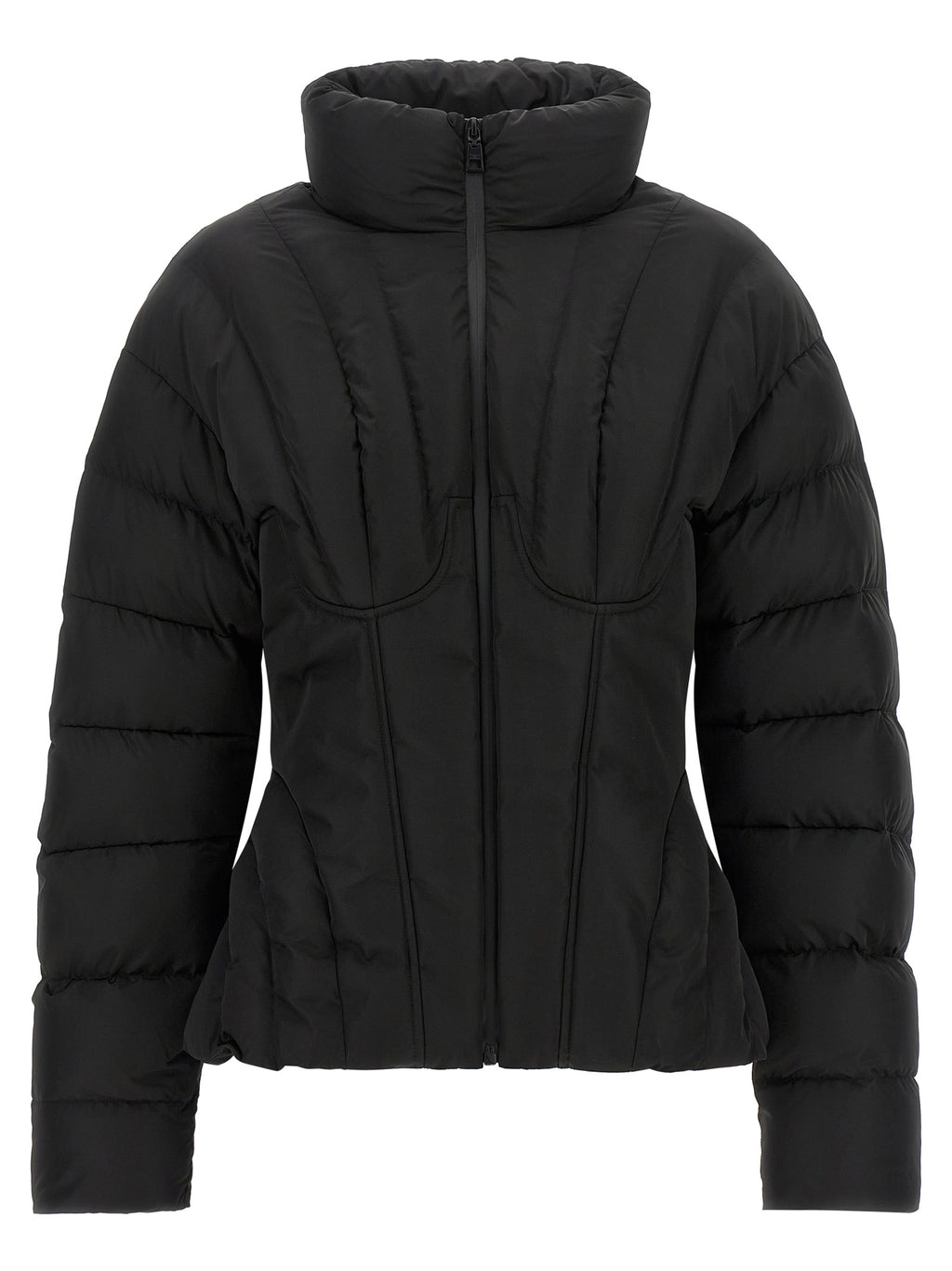 Elisabetta Franchi Black Polyester Full-Length Jacket