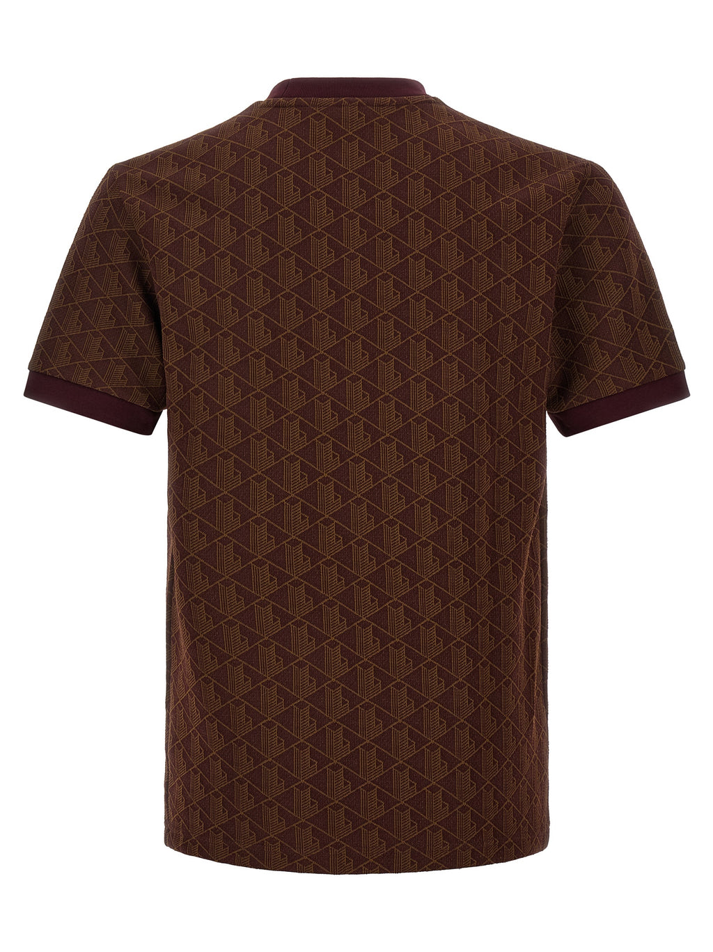 Lacoste Brown Polyester T-Shirt