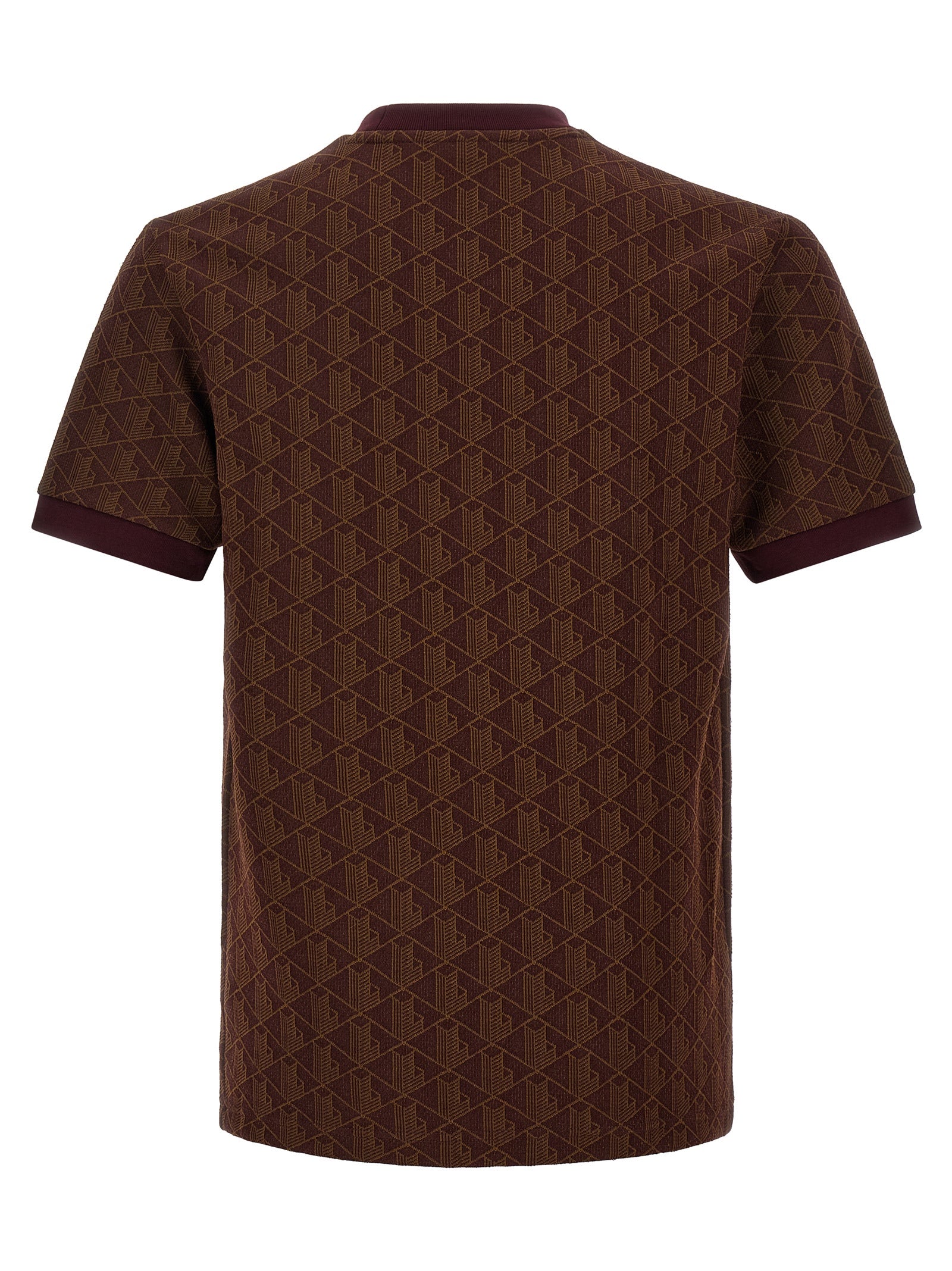 Lacoste Brown Polyester T-Shirt