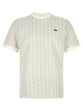 Lacoste Beige Polyester T-Shirt