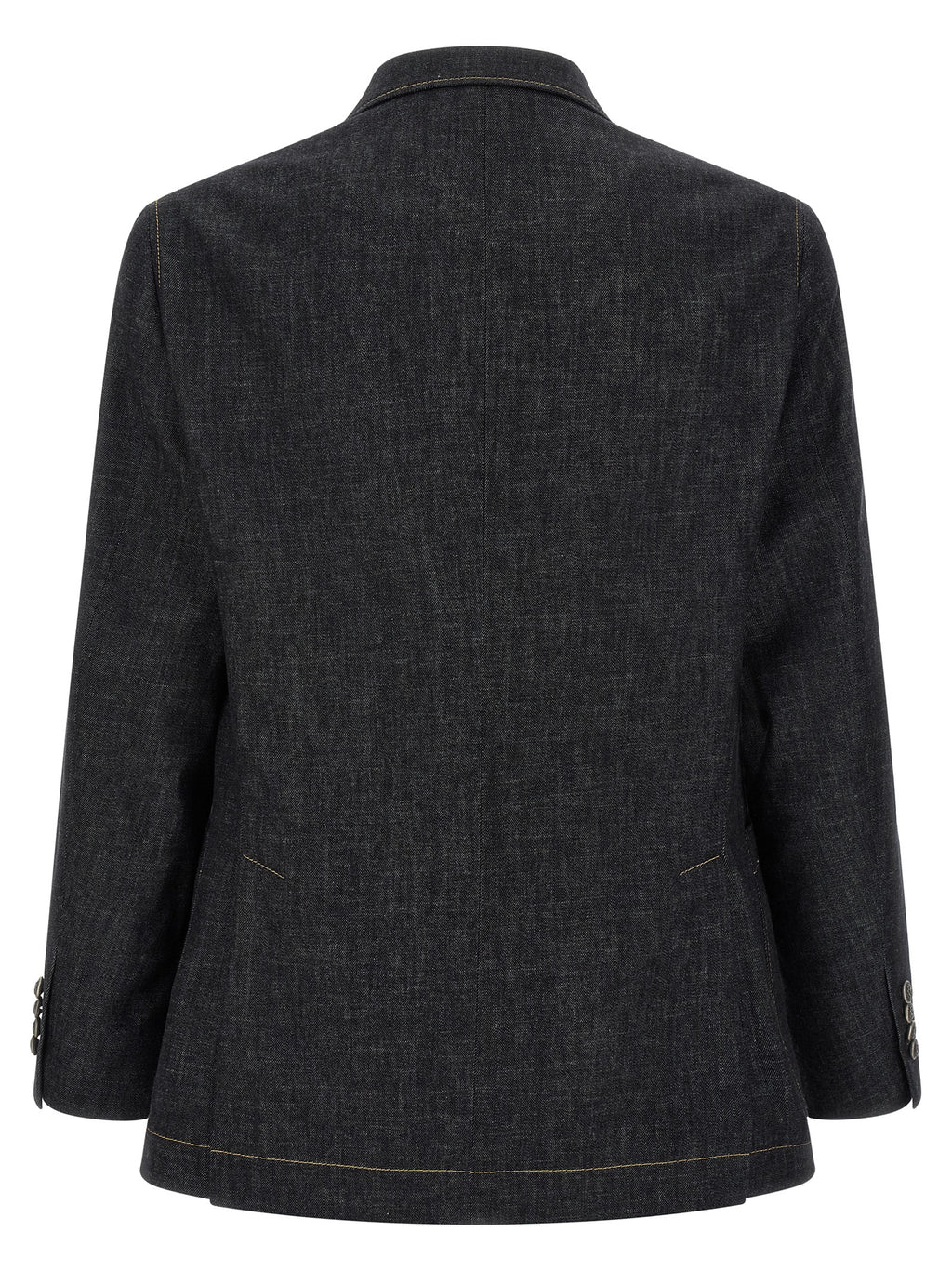 Brunello Cucinelli Blue Cotton Blazer