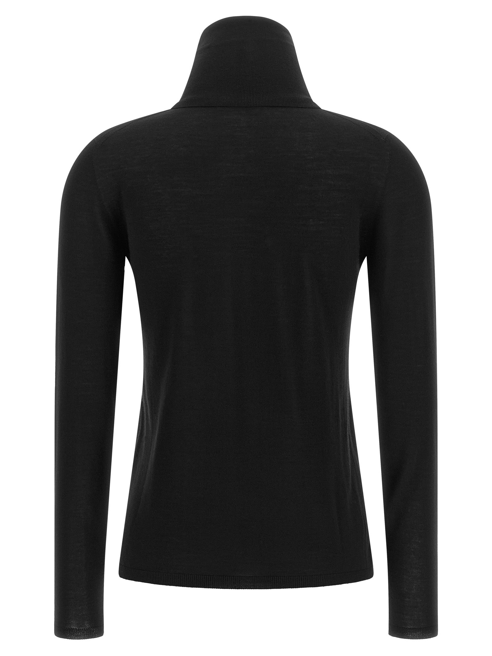 Max Mara Black Virgin Wool Cardigan