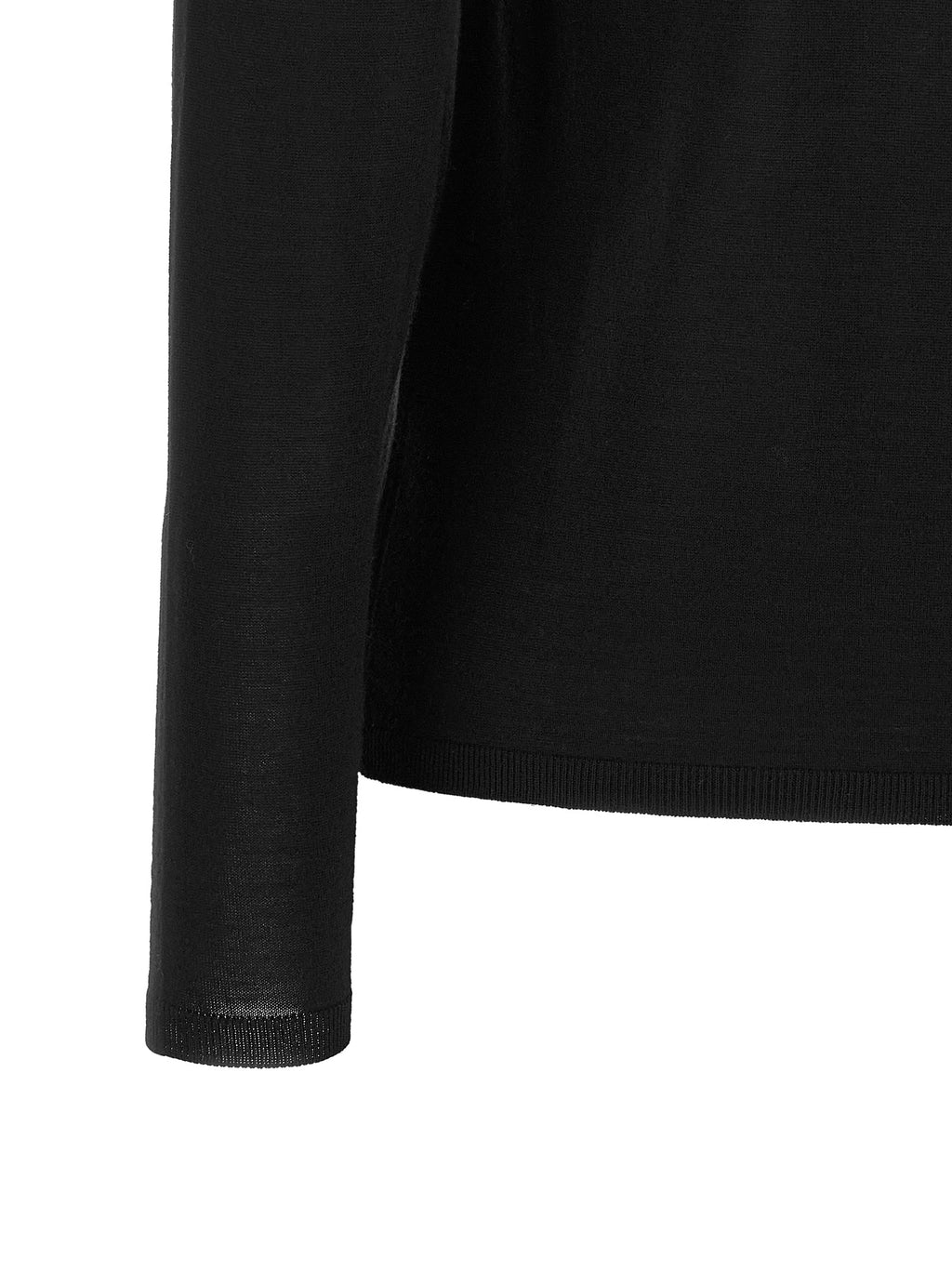 Max Mara Black Virgin Wool Cardigan