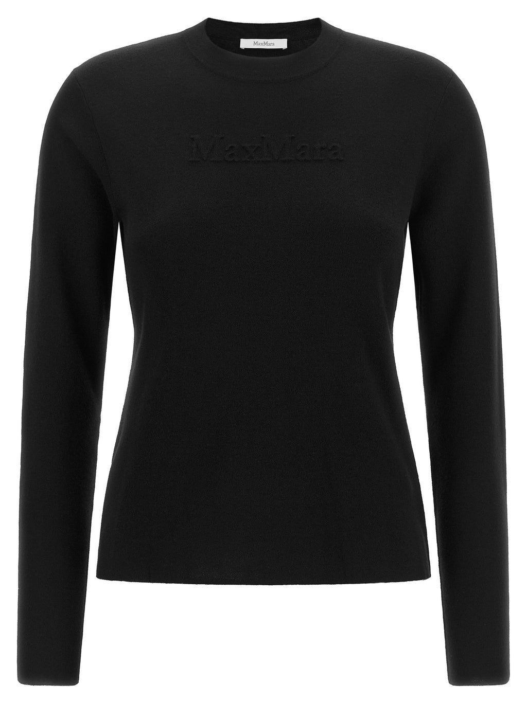 Max Mara Black Virgin Wool Cardigan