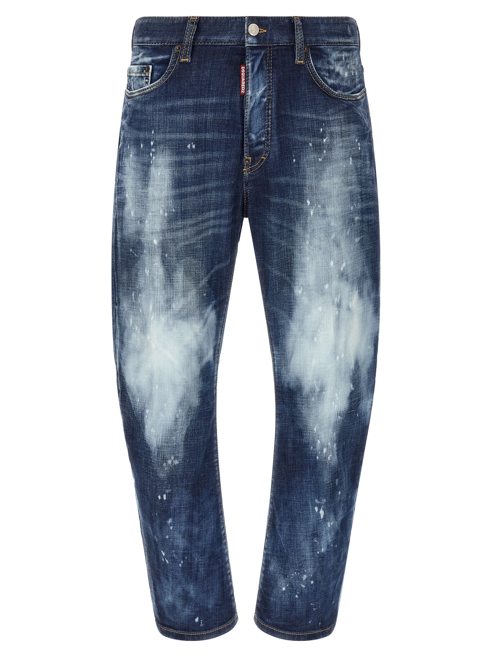 Dsquared² Blue Cotton Slim Fit Jeans