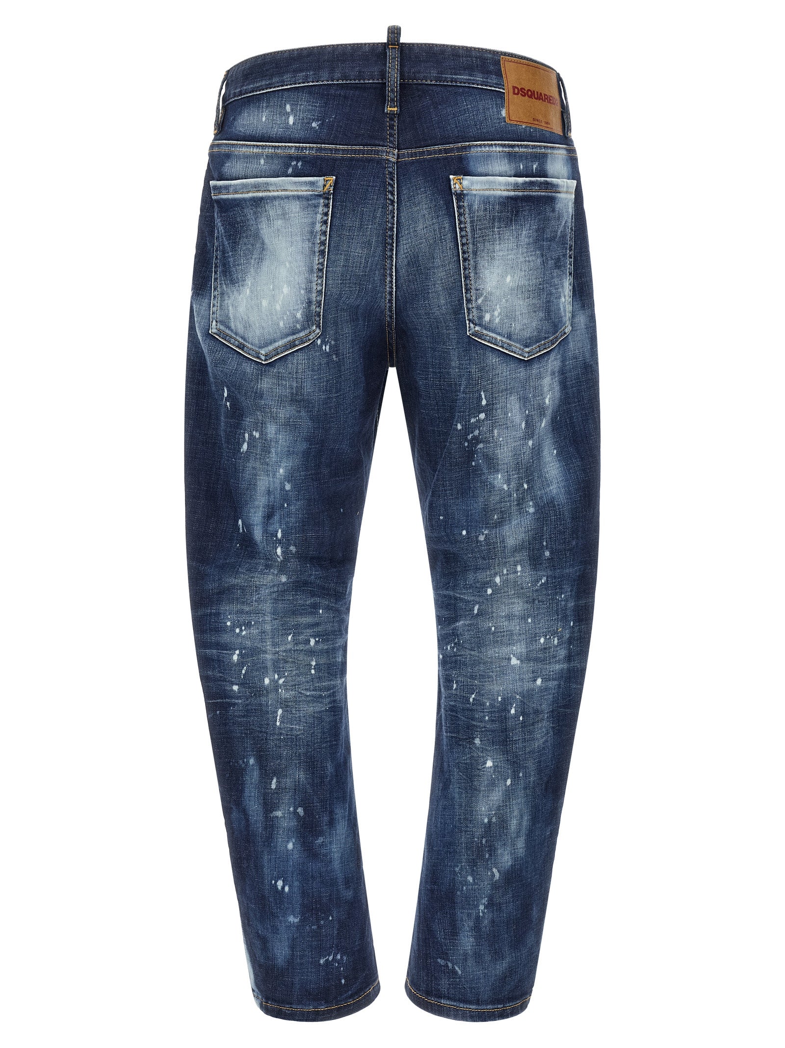 Dsquared² Blue Cotton Slim Fit Jeans