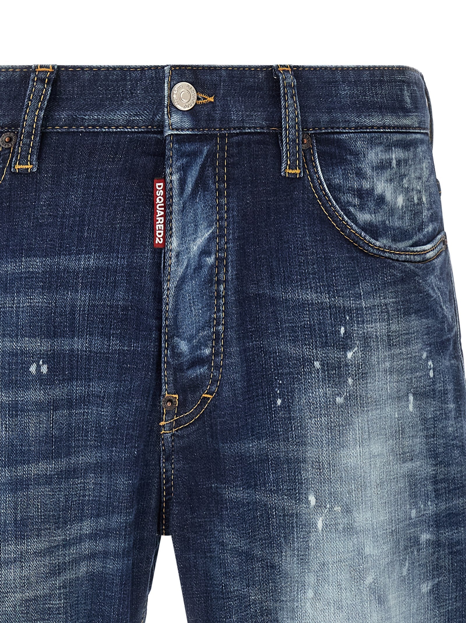 Dsquared² Blue Cotton Slim Fit Jeans