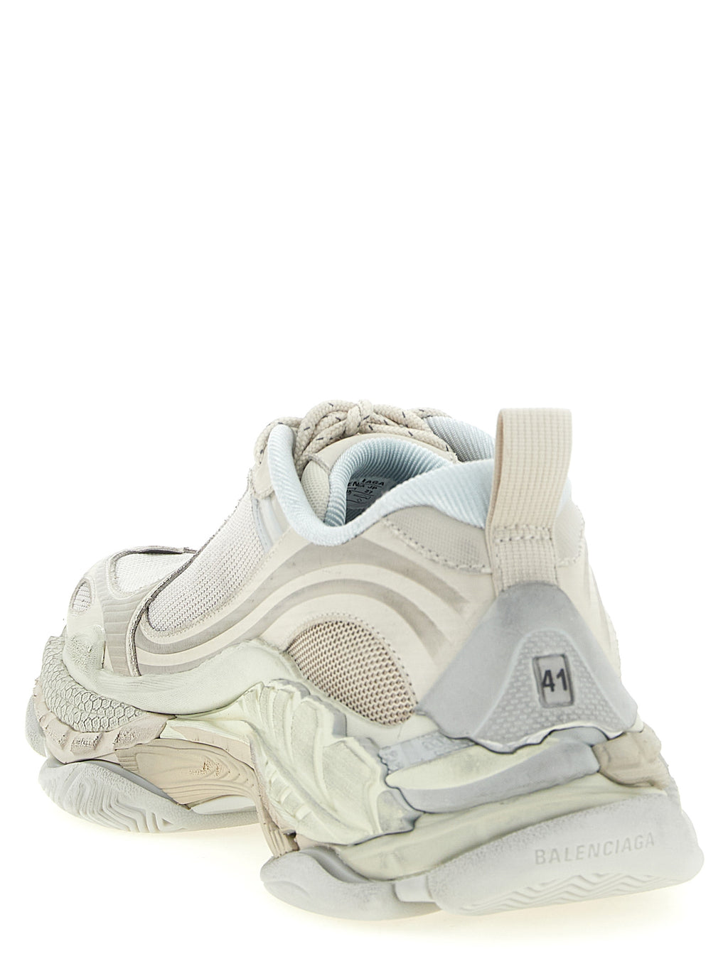 Balenciaga White Polyethylene Athletic Sneakers