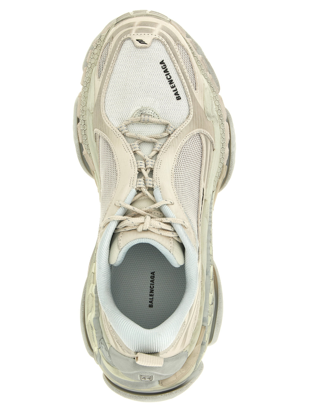 Balenciaga White Polyethylene Athletic Sneakers