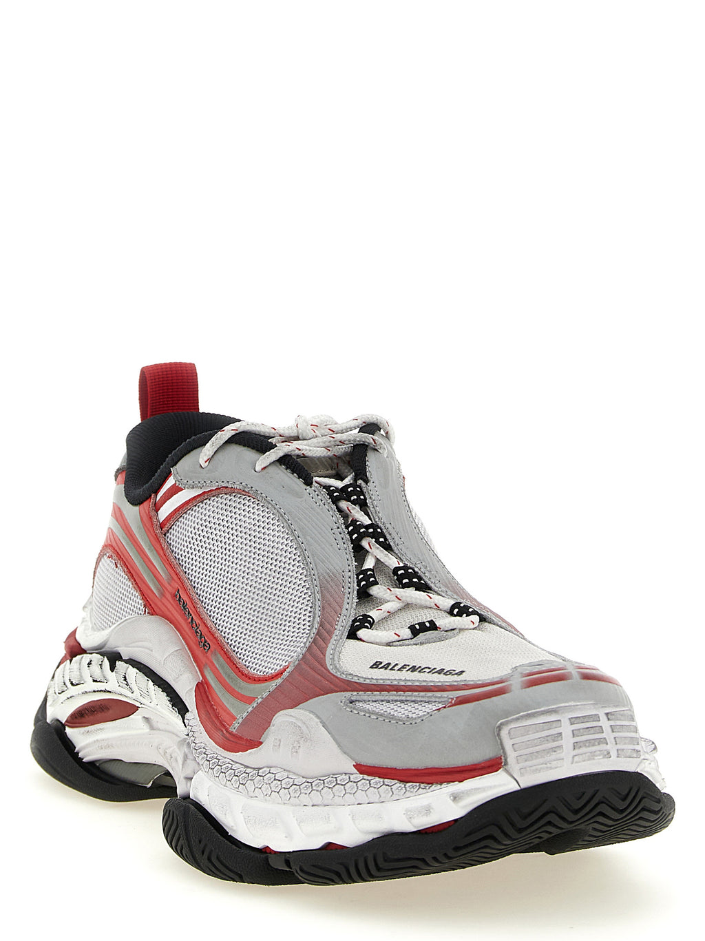Balenciaga White Polyethylene Athletic Sneakers