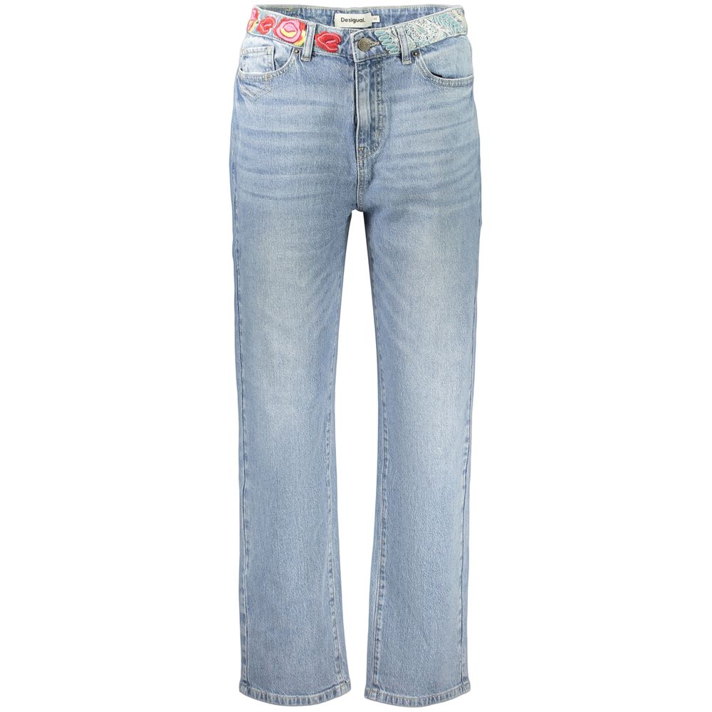 Desigual Azzurro Cotton Womens Jeans