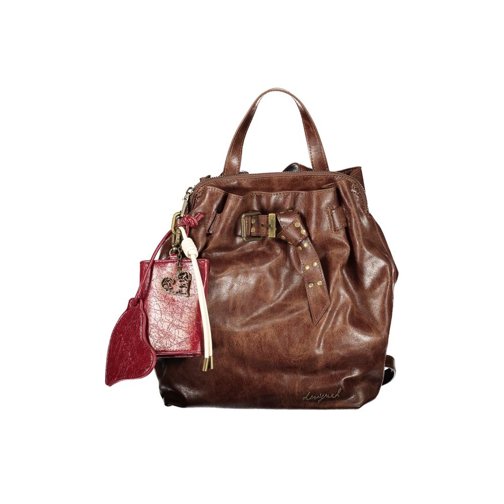 Desigual Brown Polyurethane Women's Backpack